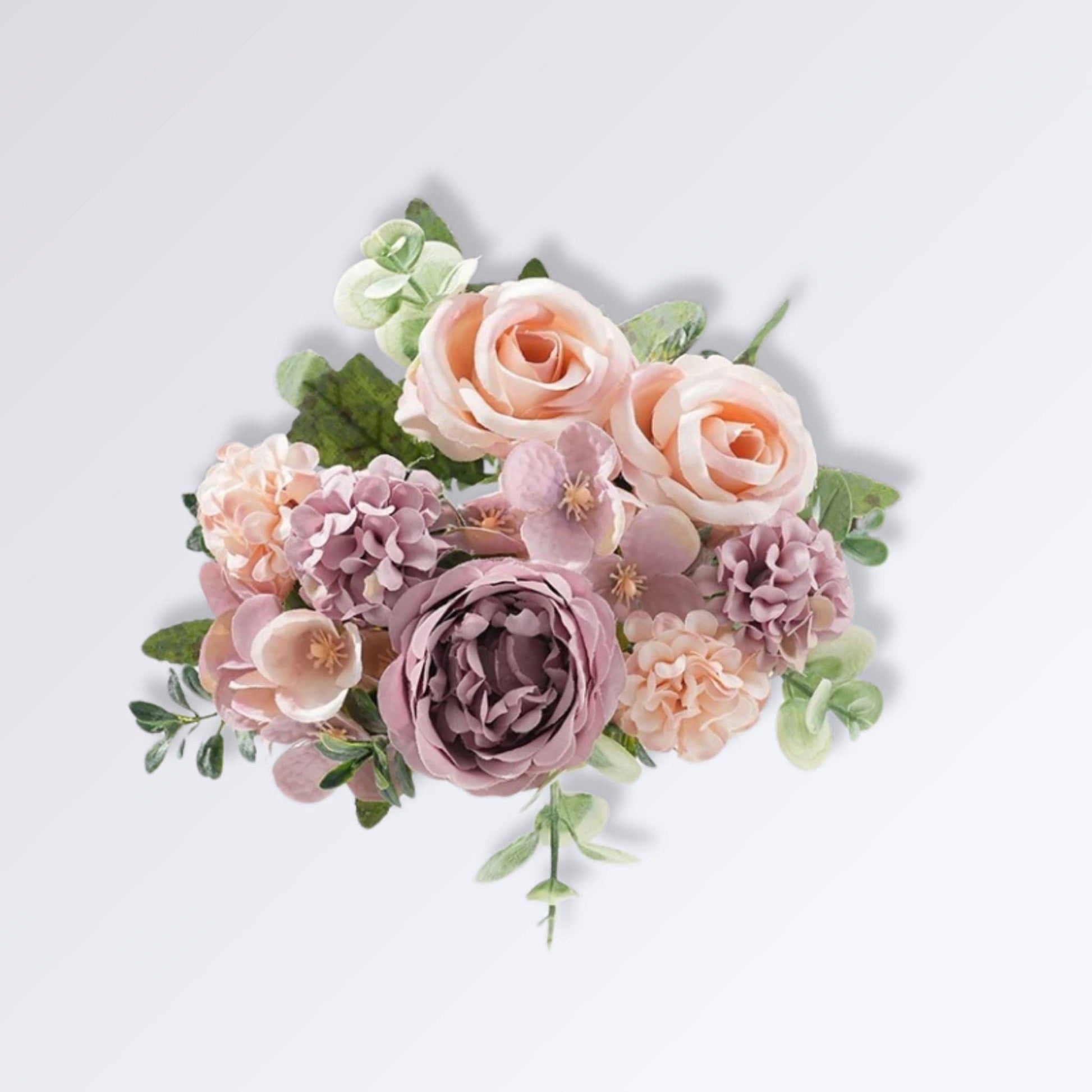 Compositions Florales Artificielles pour Cimetière Couleur Violet et Rose pâle