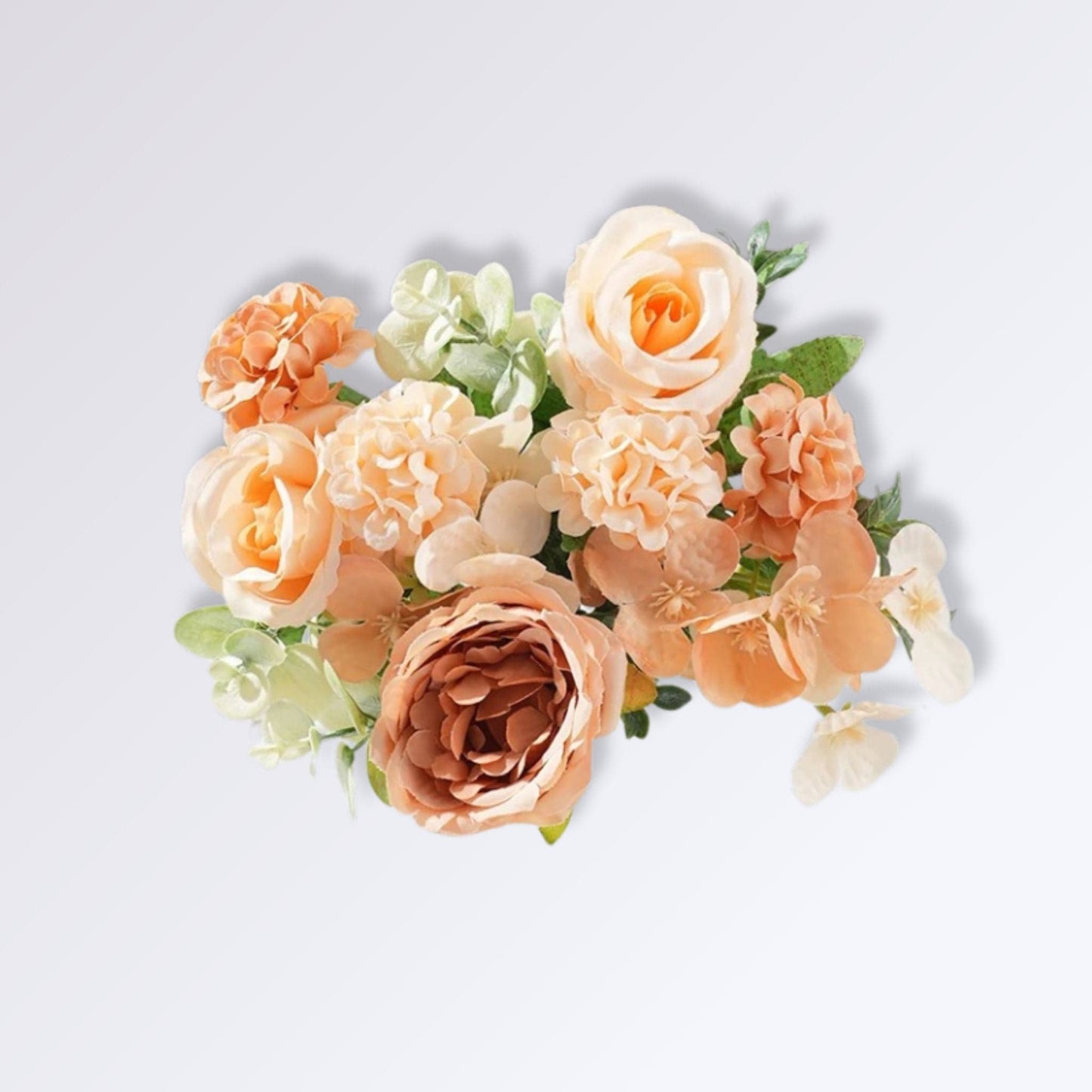 Compositions Florales Artificielles pour Cimetière Couleur Jaune-orange