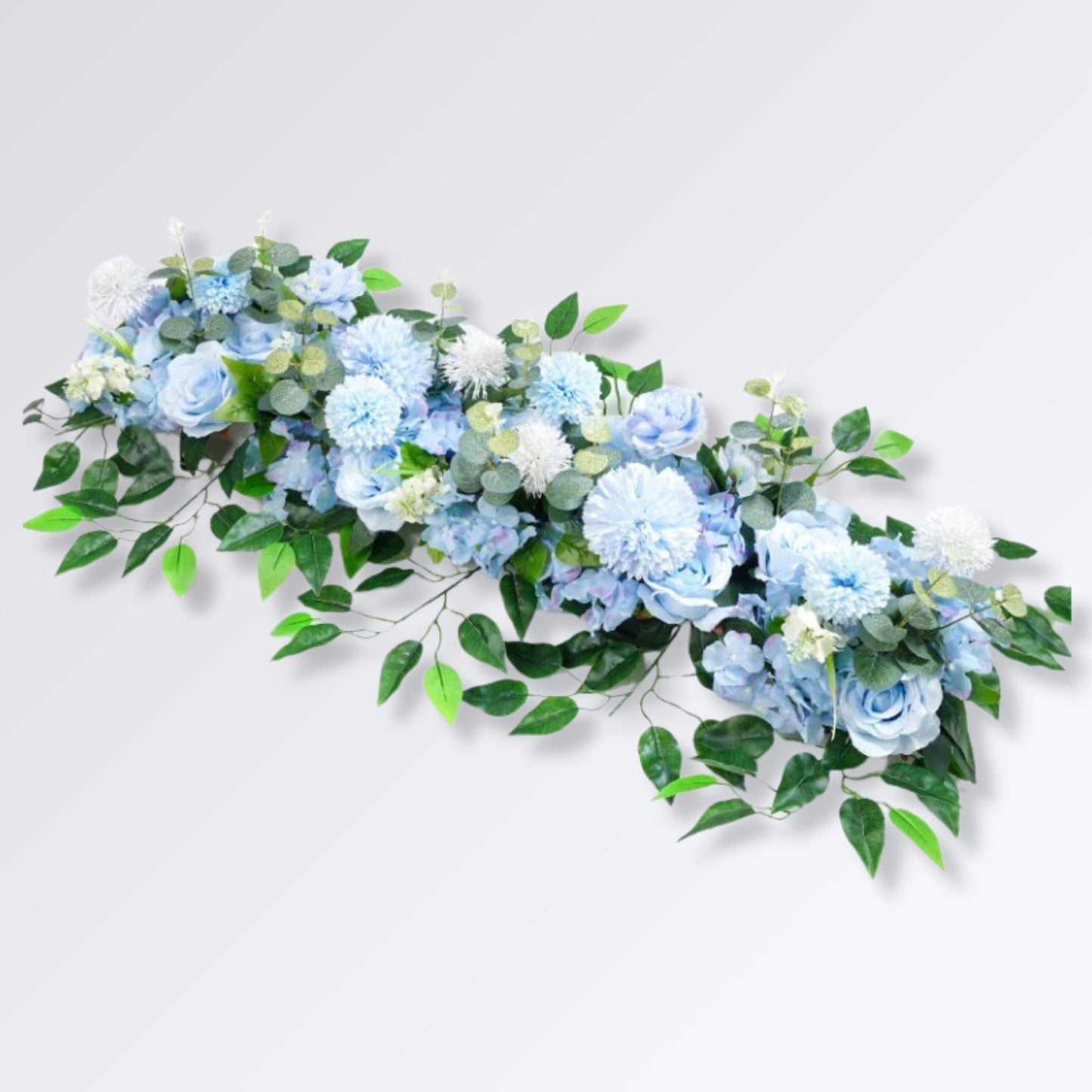 Décoration de Mariage en Fleurs Artificielles Couleur Bleu