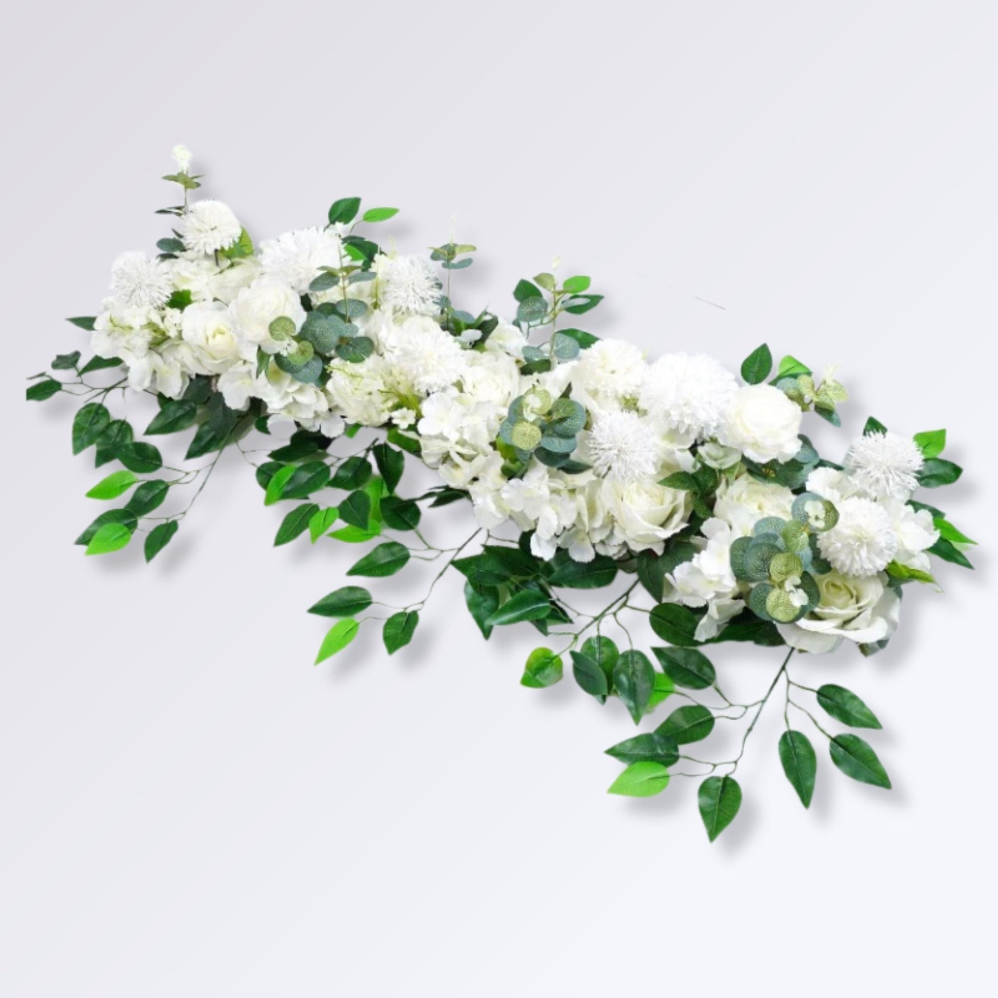 Décoration de Mariage en Fleurs Artificielles Couleur Blanc