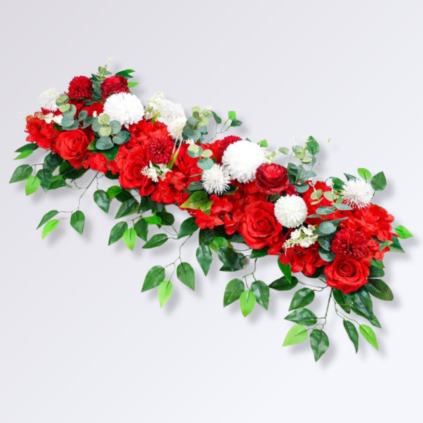 Décoration de Mariage en Fleurs Artificielles Couleur Rouge