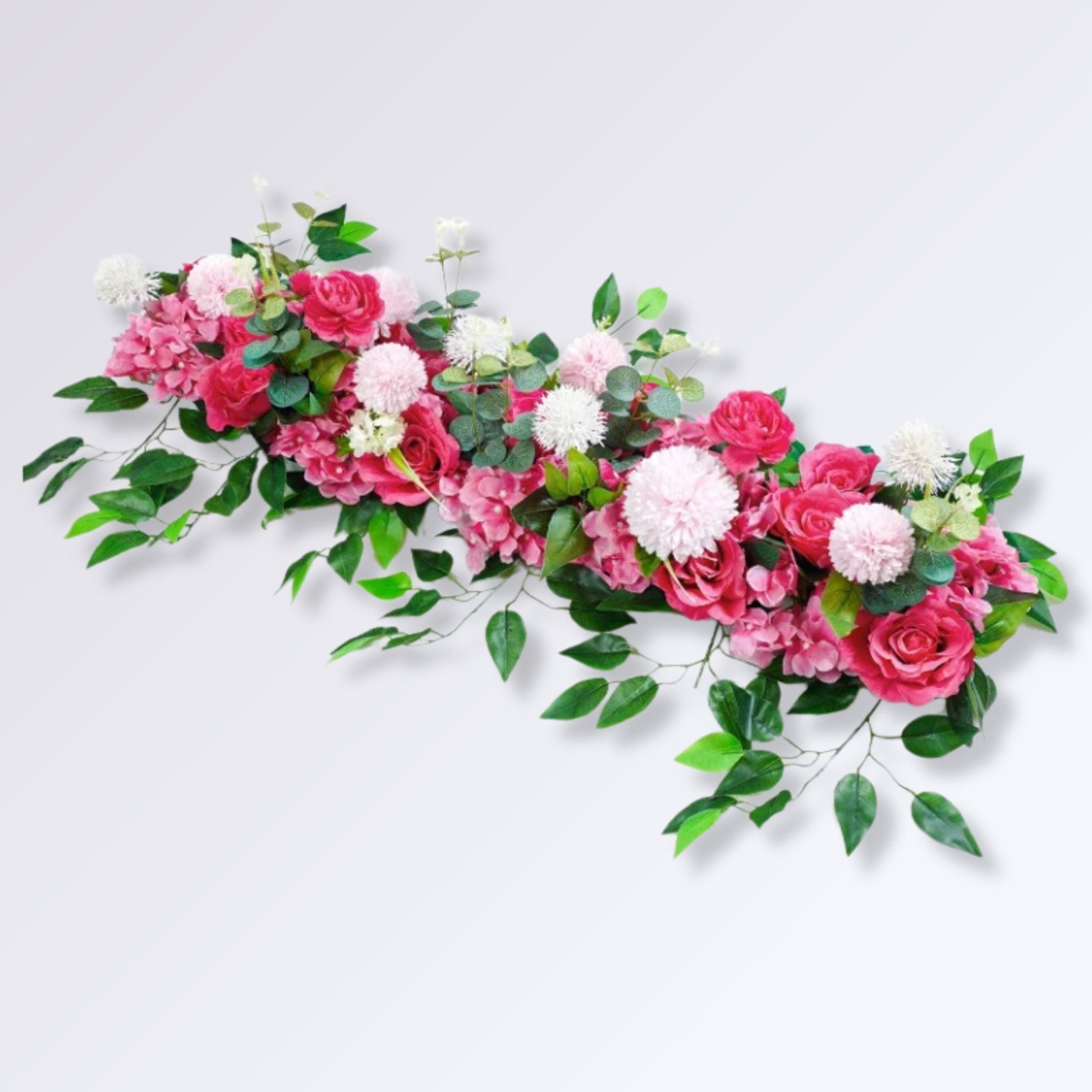 Décoration de Mariage en Fleurs Artificielles Couleur Rose Foncé
