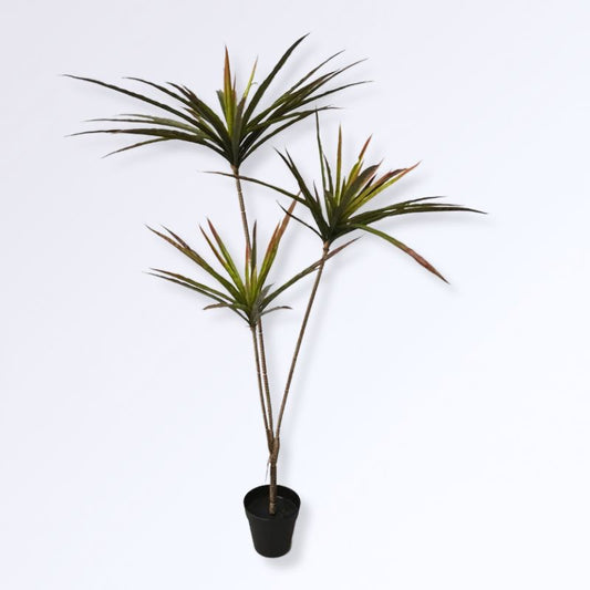 Dracaena Artificiel 120cm Vert-rouge