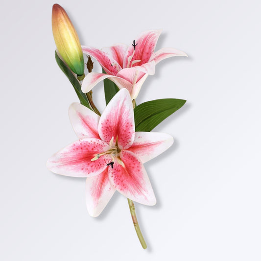 Fausses Fleurs de Lys Couleur Rose