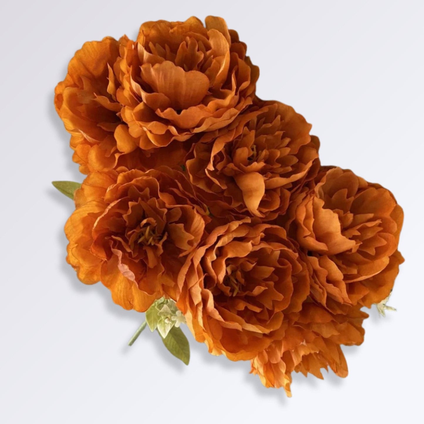 Faux Bouquet De Pivoine | Orange