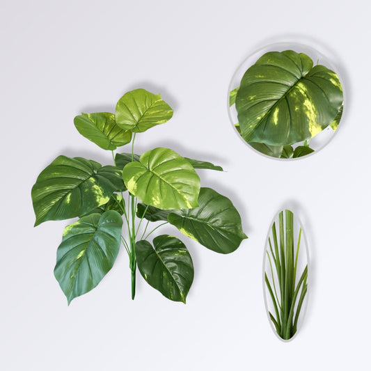 Faux Philodendron à Feuilles Jaunes 65cm