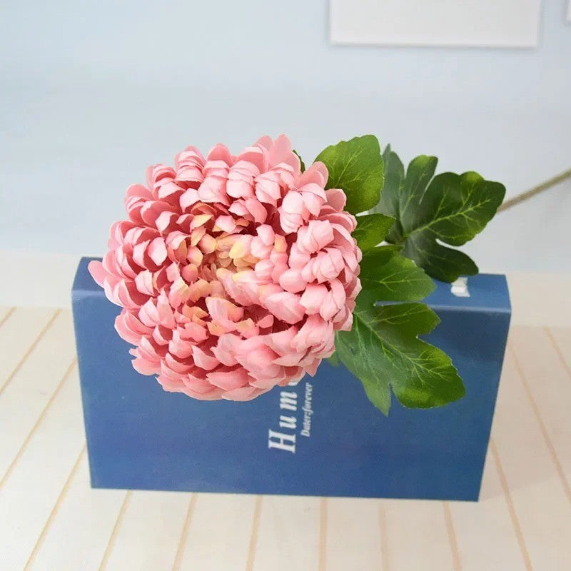 Fleur Artificielle de Chrysanthème avec Longue Tige | 75cm