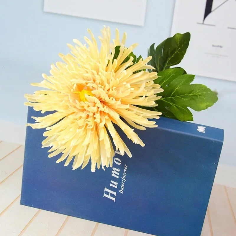 Fleur Artificielle de Chrysanthème avec Longue Tige | 75cm