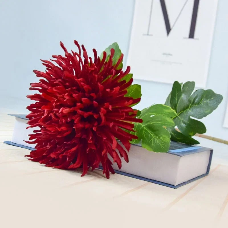 Fleur Artificielle de Chrysanthème avec Longue Tige | 75cm