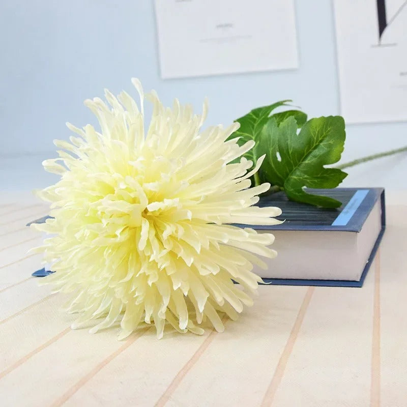 Fleur Artificielle de Chrysanthème avec Longue Tige | 75cm