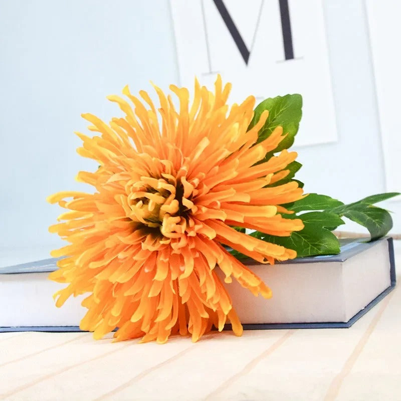 Fleur Artificielle de Chrysanthème avec Longue Tige | 75cm