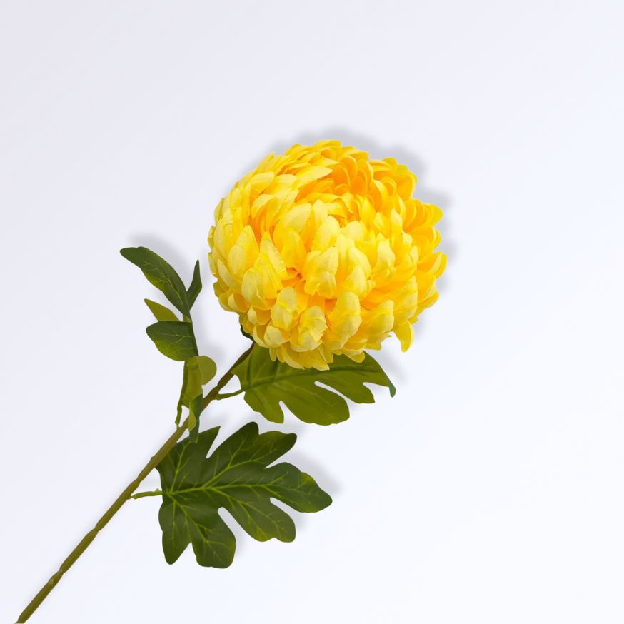Fleur Artificielle de Chrysanthème avec Longue Tige | 75cm
