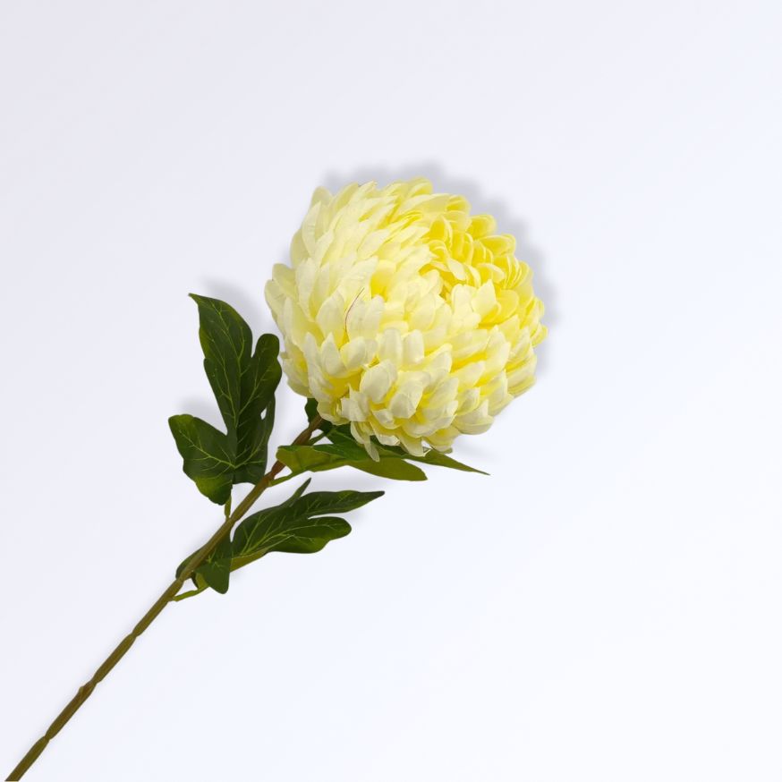 Fleur Artificielle de Chrysanthème avec Longue Tige | 75cm
