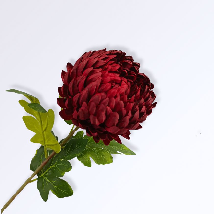 Fleur Artificielle de Chrysanthème avec Longue Tige | 75cm
