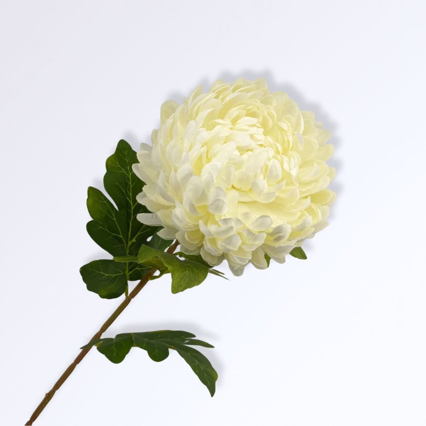 Fleur Artificielle de Chrysanthème avec Longue Tige | 75cm