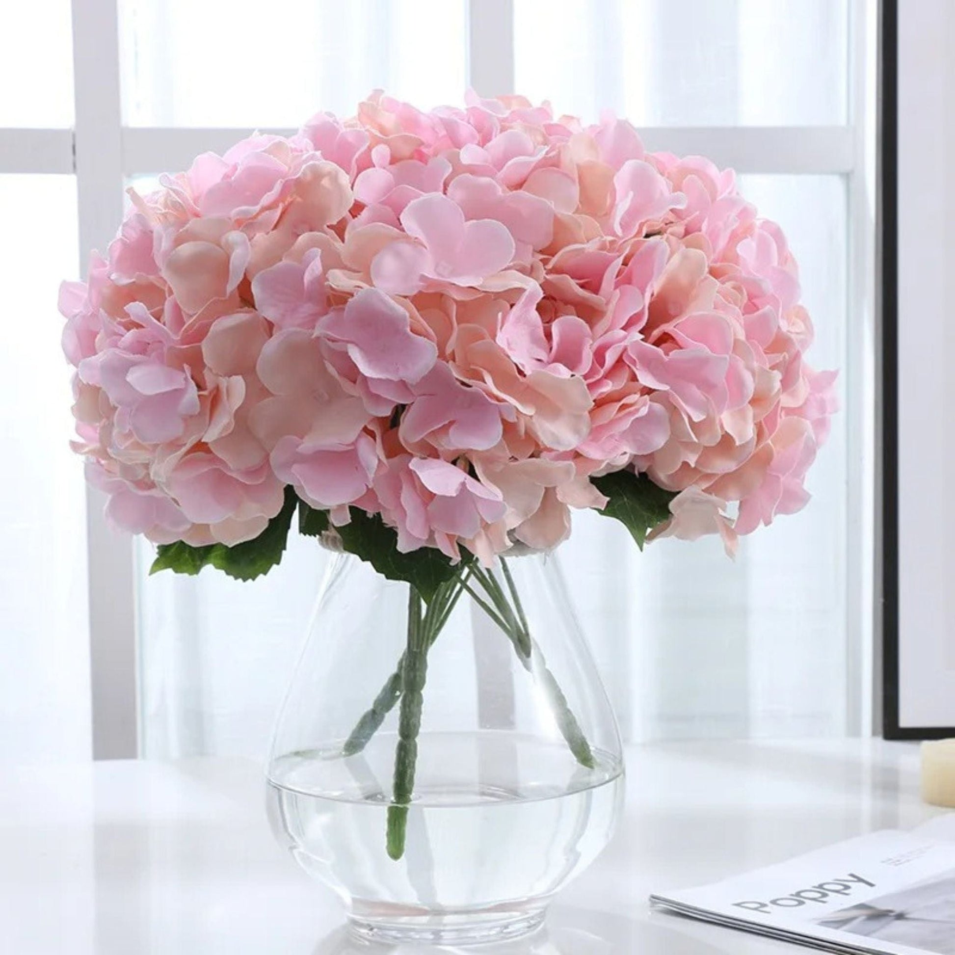Fleur Artificielle d'Hortensia avec Tige