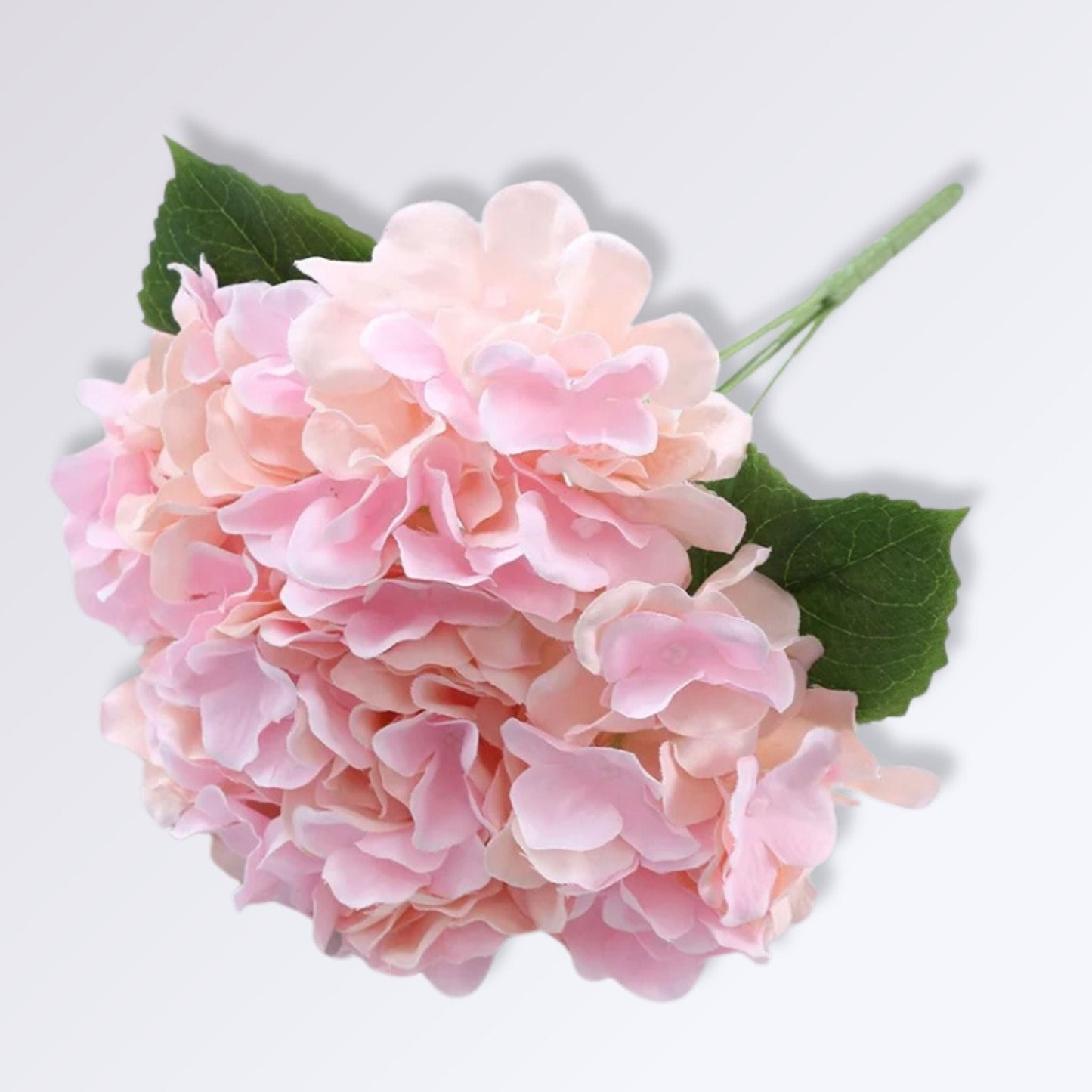 Fleur Artificielle d'Hortensia avec Tige Rose