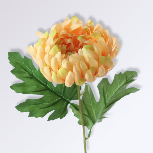 Fleur Artificielle de Chrysanthème | 50cm Champagne