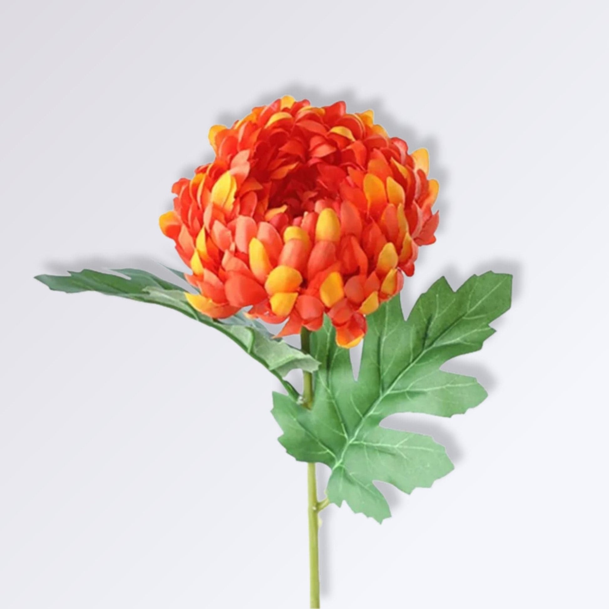 Fleur Artificielle de Chrysanthème | 50cm Orange