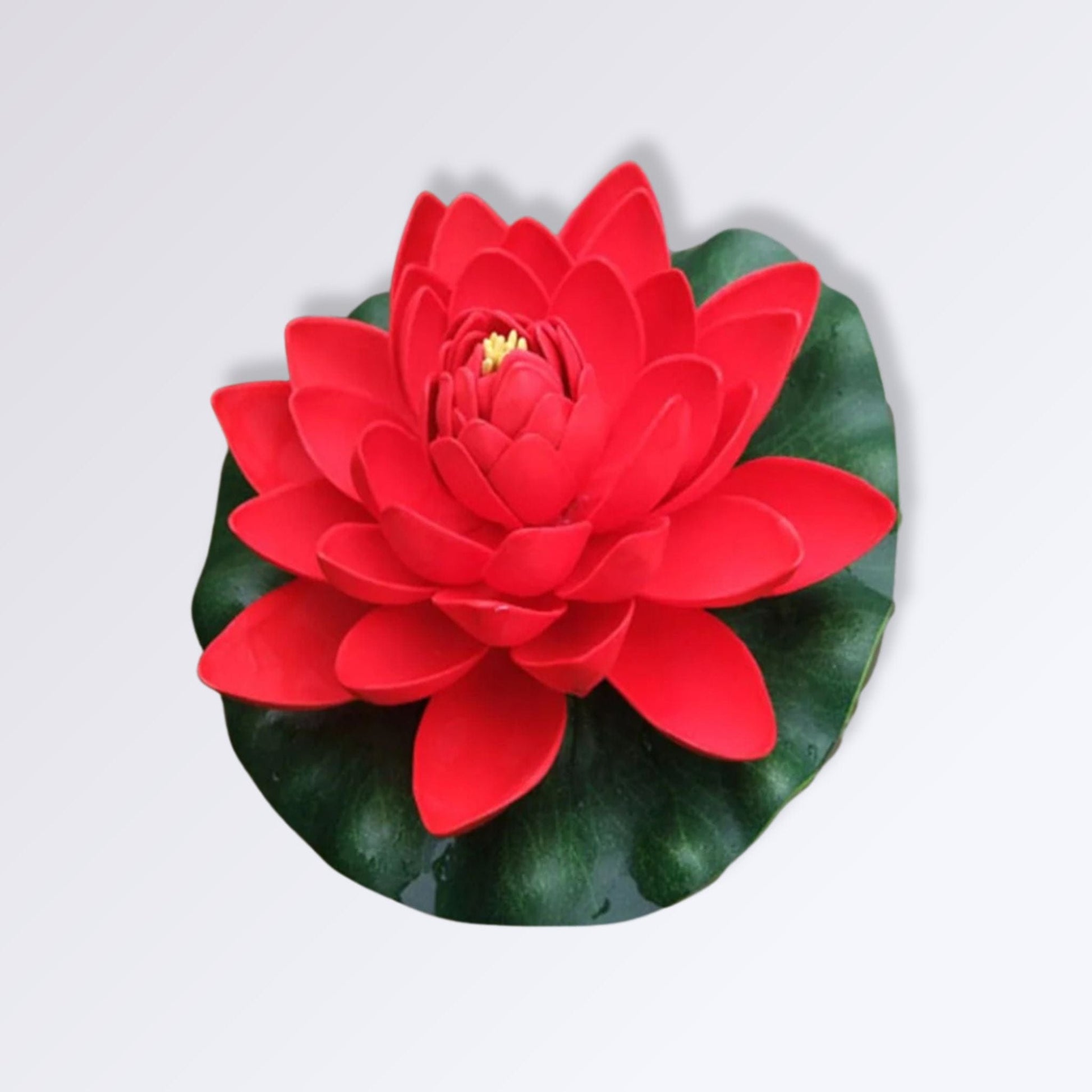 Fleur de Lotus Artificielle Couleur Rouge