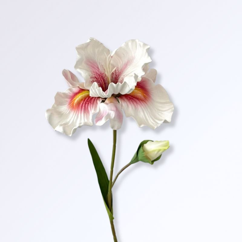 Fleur d'Iris Artificielle Blanc