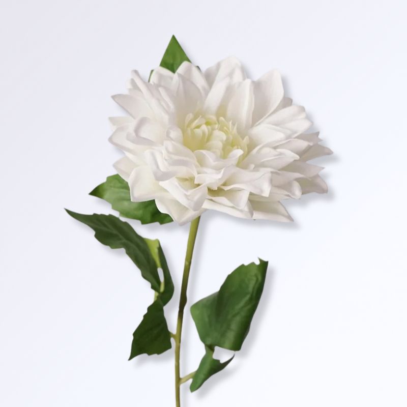 Fleurs Artificielles de Dahlia Blanc