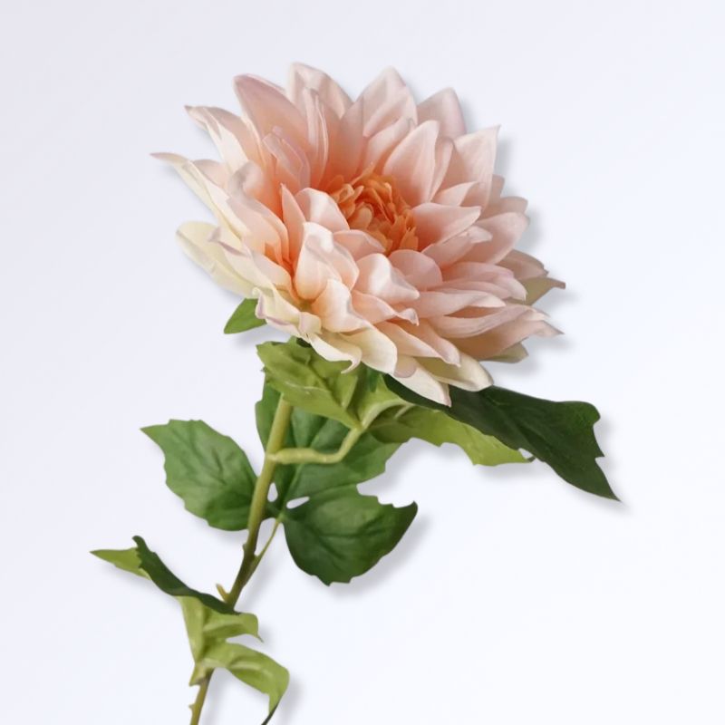 Fleurs Artificielles de Dahlia Pêche