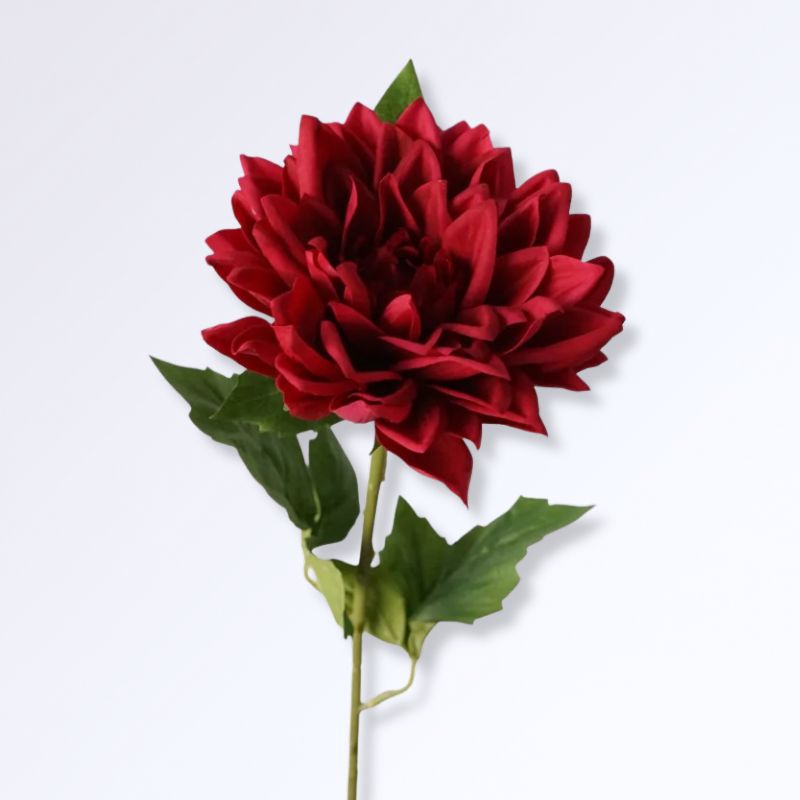 Fleurs Artificielles de Dahlia Rouge