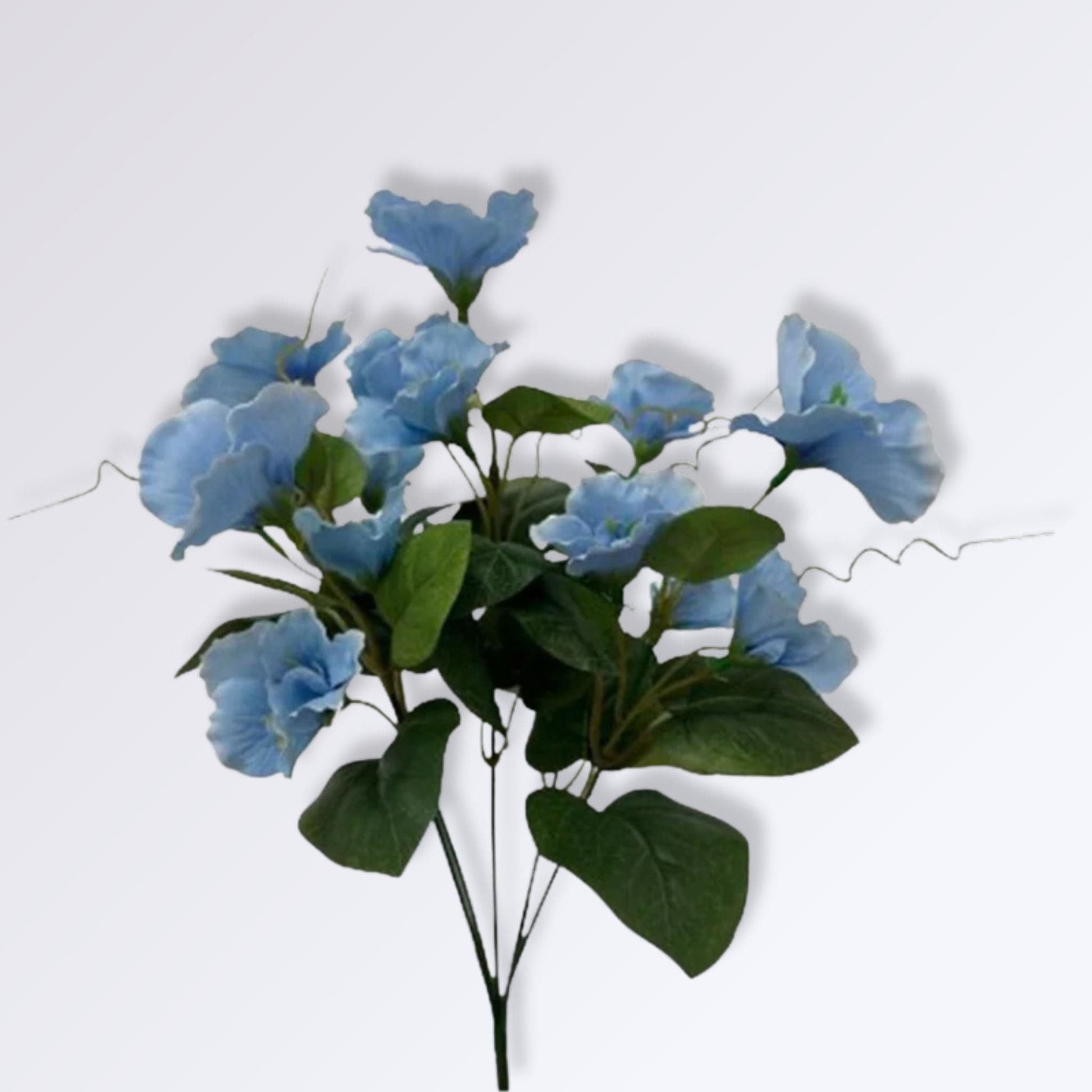 Fleurs d'Hibiscus Artificielles Couleur Bleu ciel