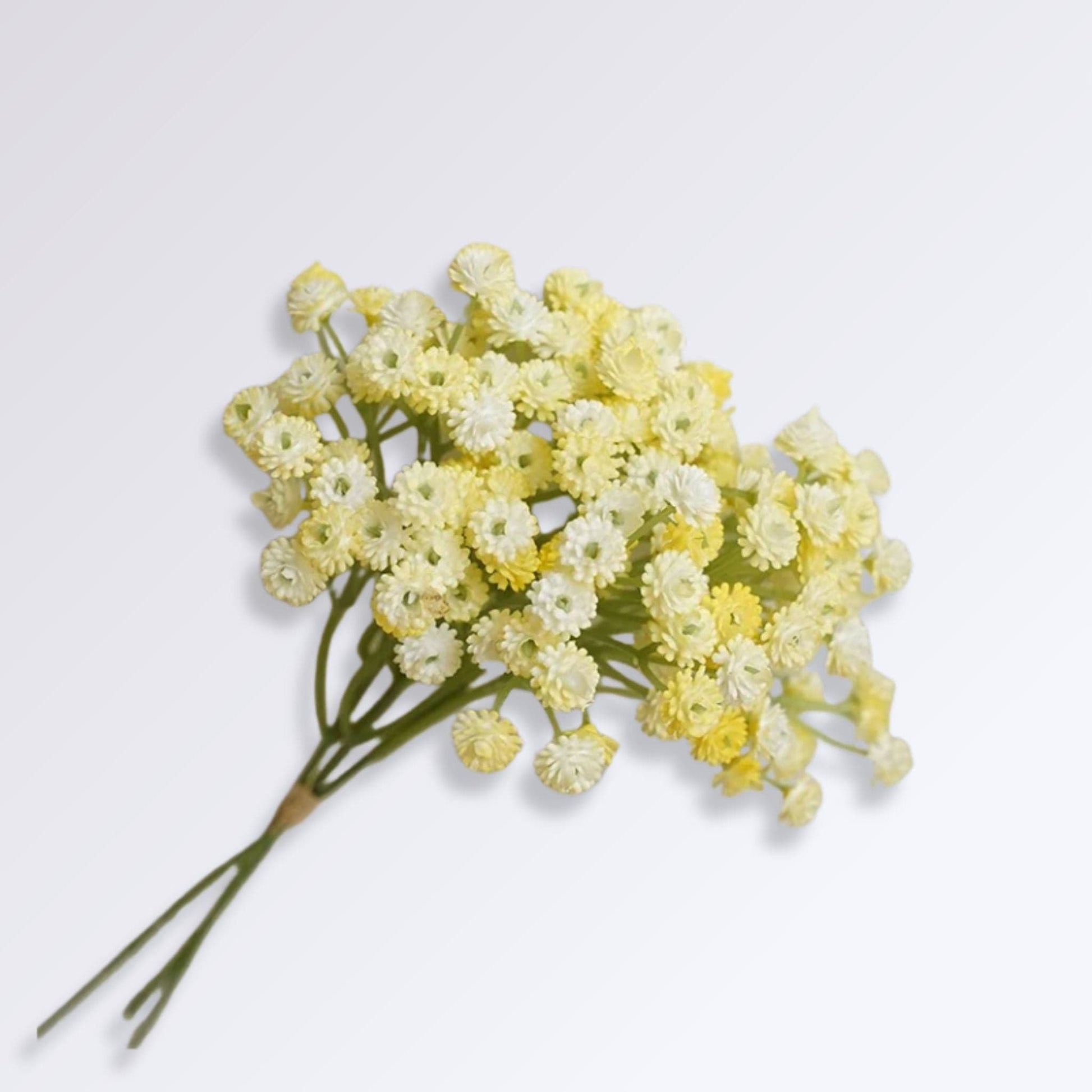 Fleurs de Gypsophiles Artificielles Couleur Jaune