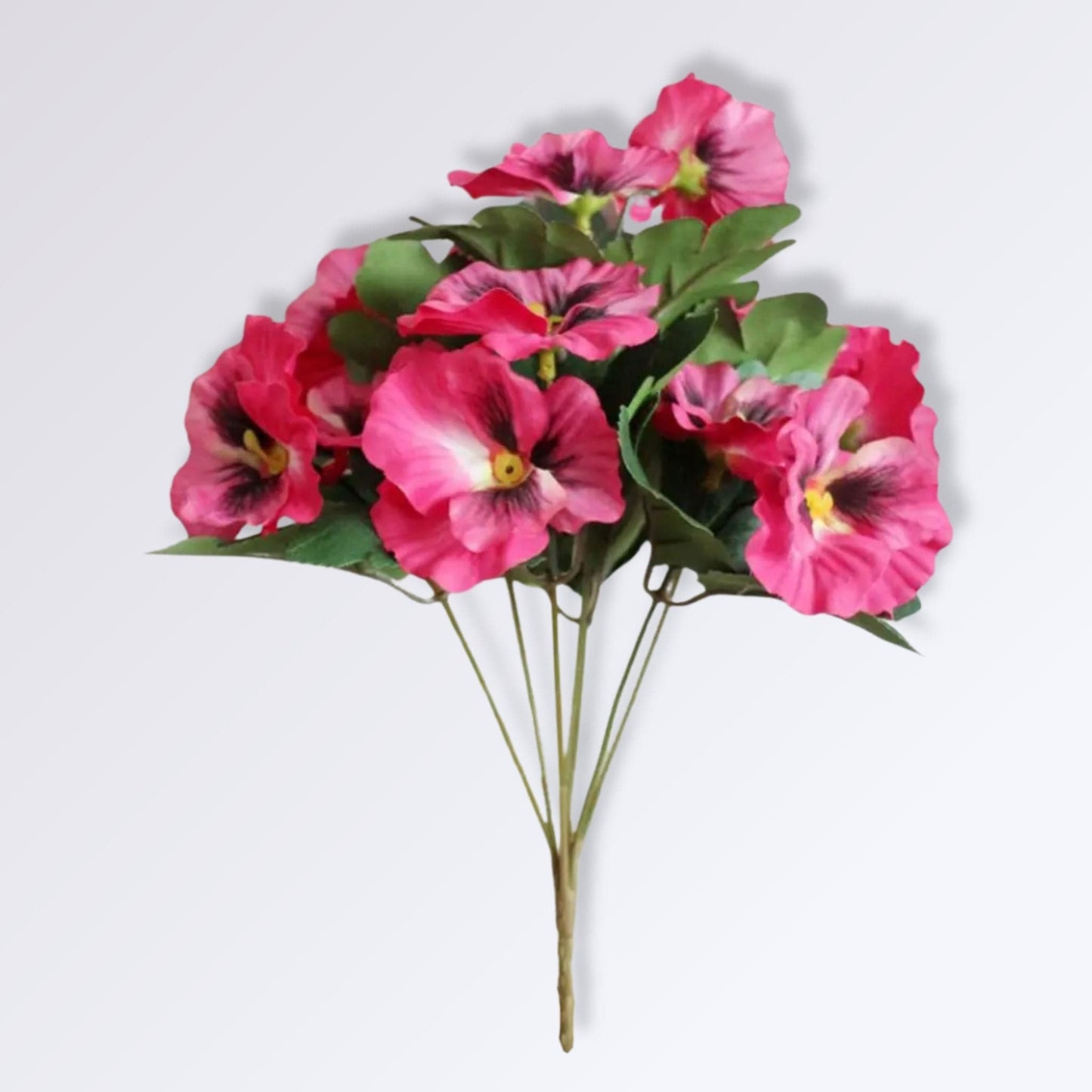 Fleurs de Pensées Artificielles Couleur Rose fuchsia