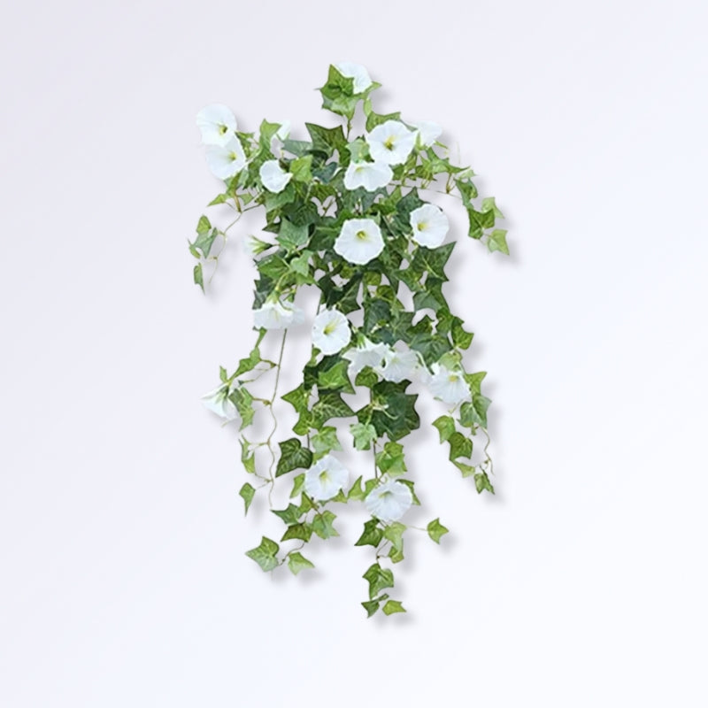 Géranium Artificiel Retombant Blanc