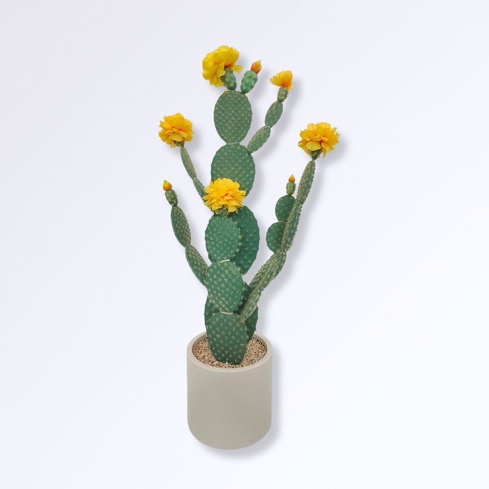 Grand Cactus Artificiel en Pot pour Extérieur