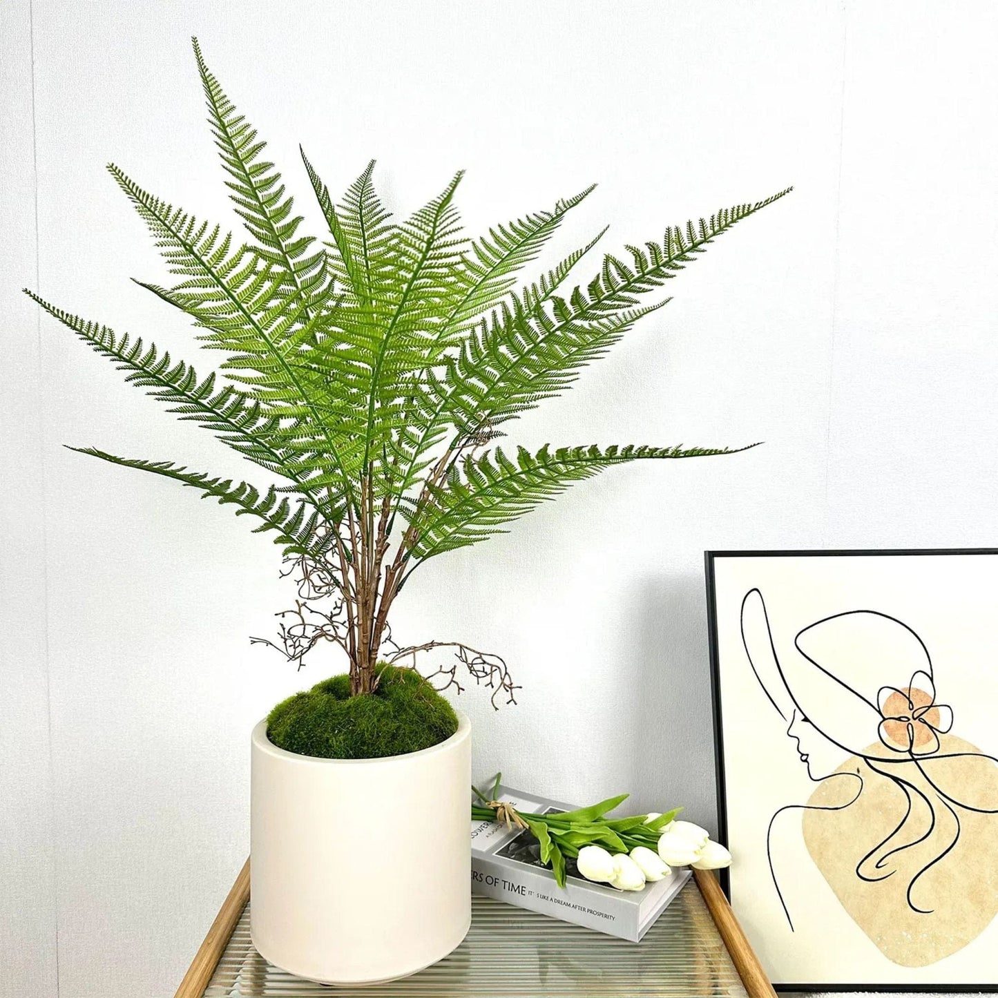 Grande Plante Fougères Artificielles