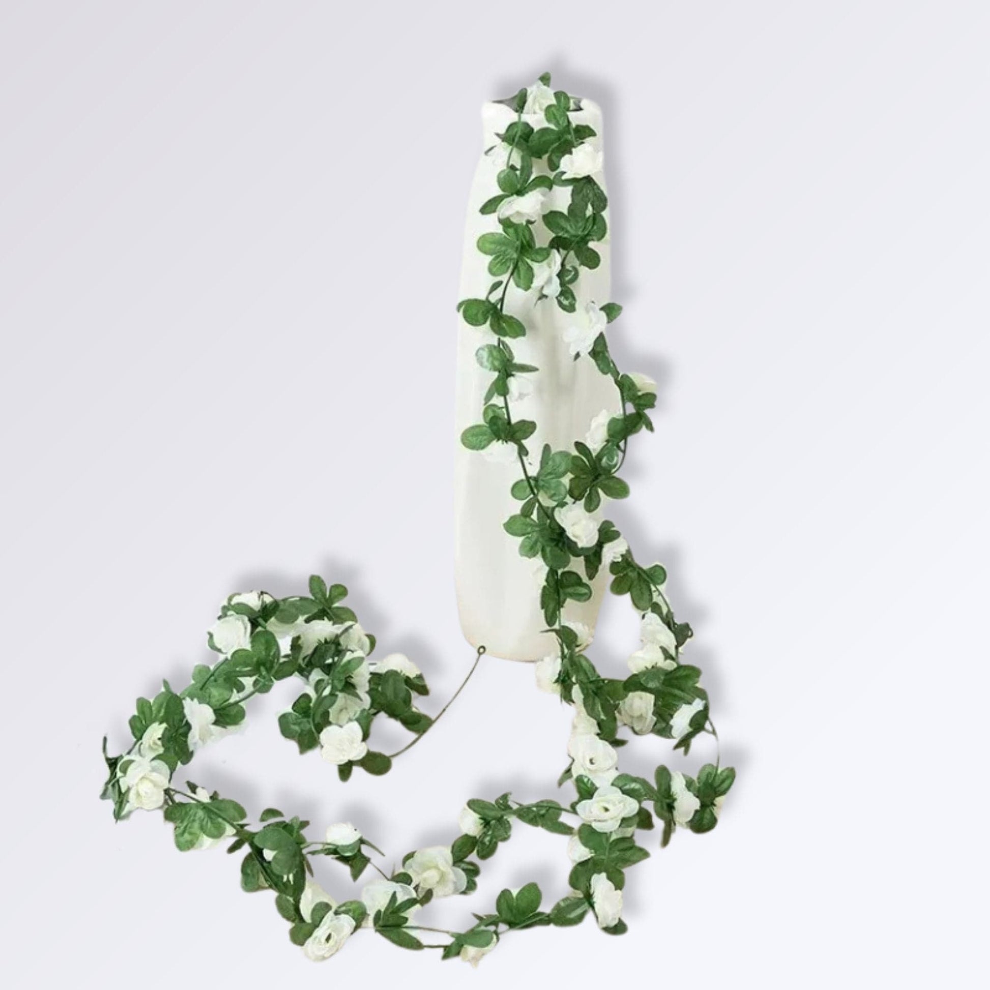 Guirlande De Roses Artificielles | 250cm Blanc