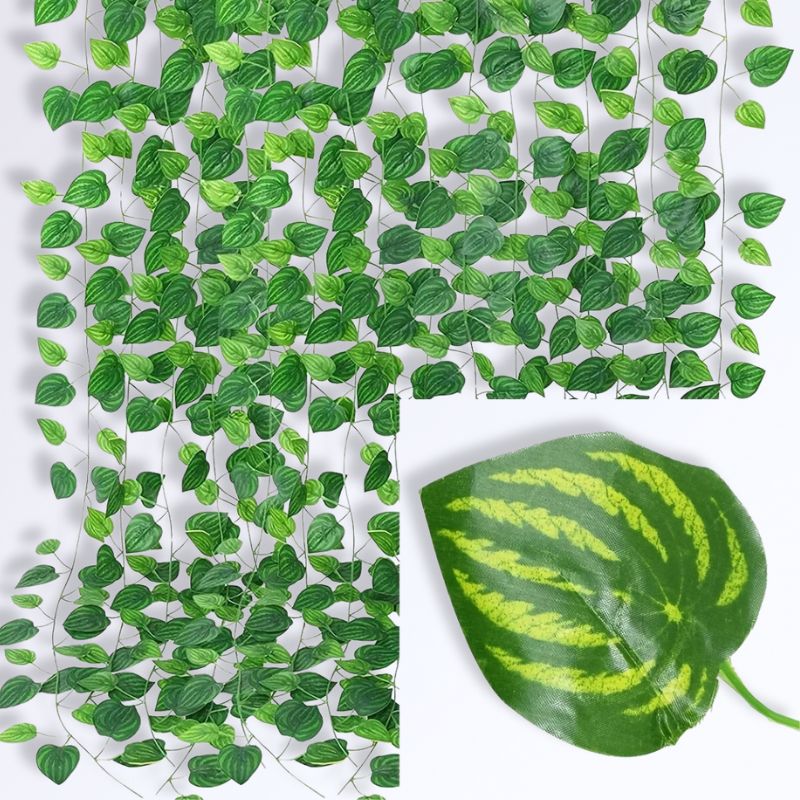 Guirlande de Lierre Artificiel Pour Extérieur Pastèque