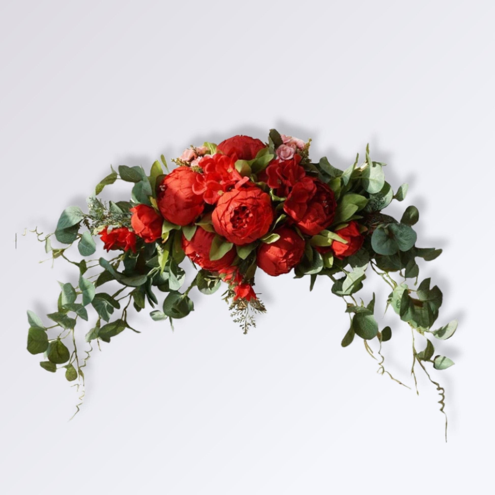 Guirlande de Roses Artificielle Couleur Rouge
