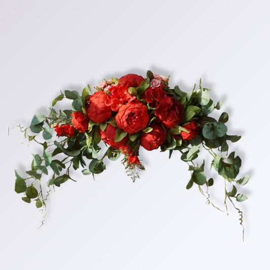 Guirlande de Roses Artificielle Couleur Rouge