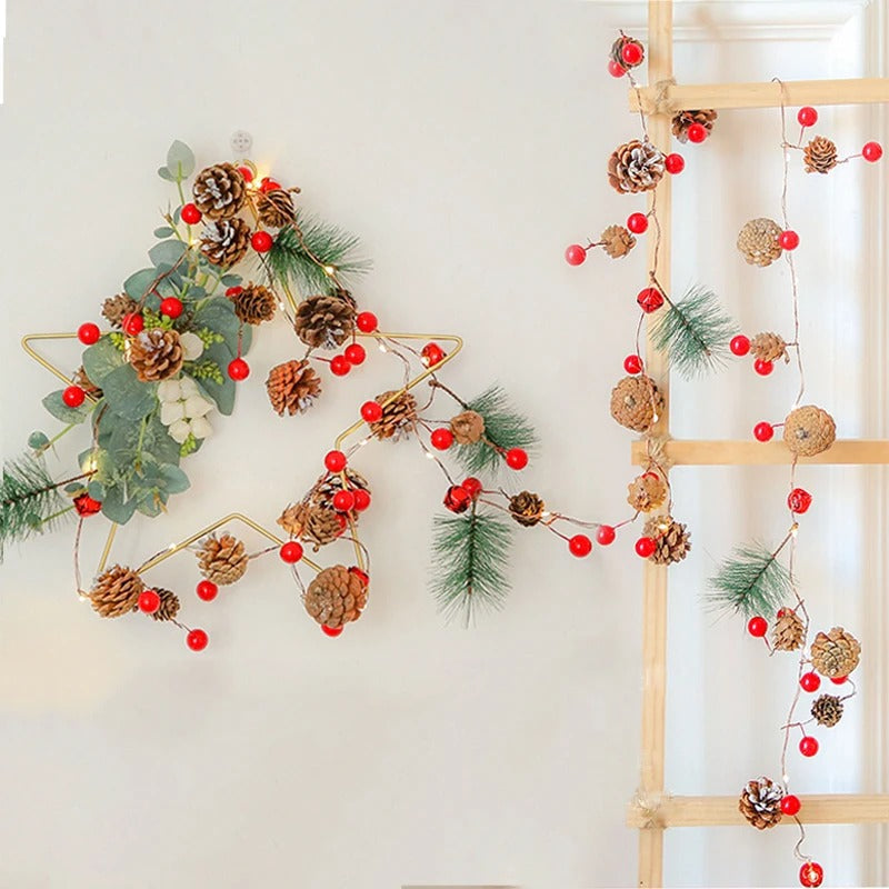 Guirlande de pin artificielle Style Fruits