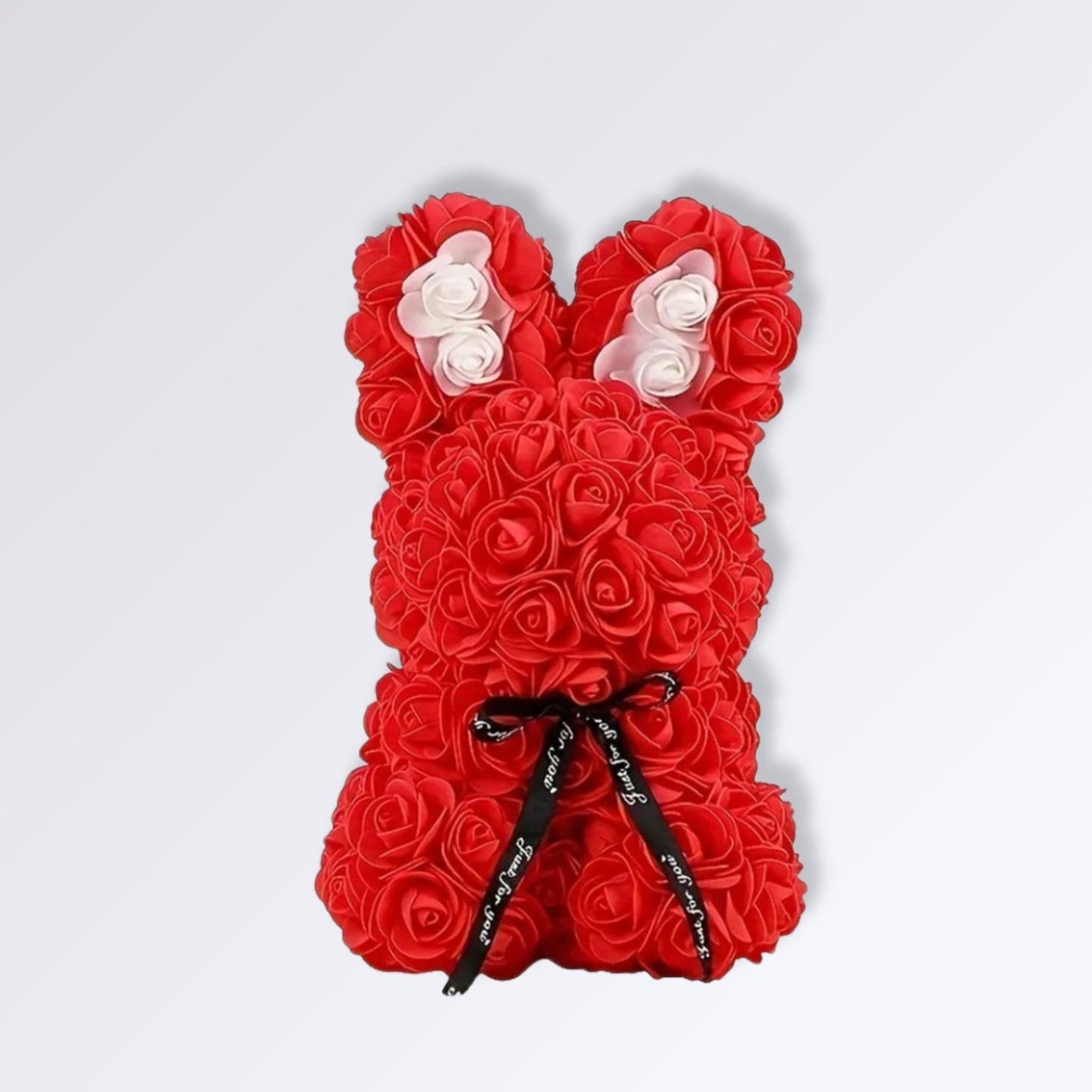 Lapin En Rose Éternelle Couleur Rouge