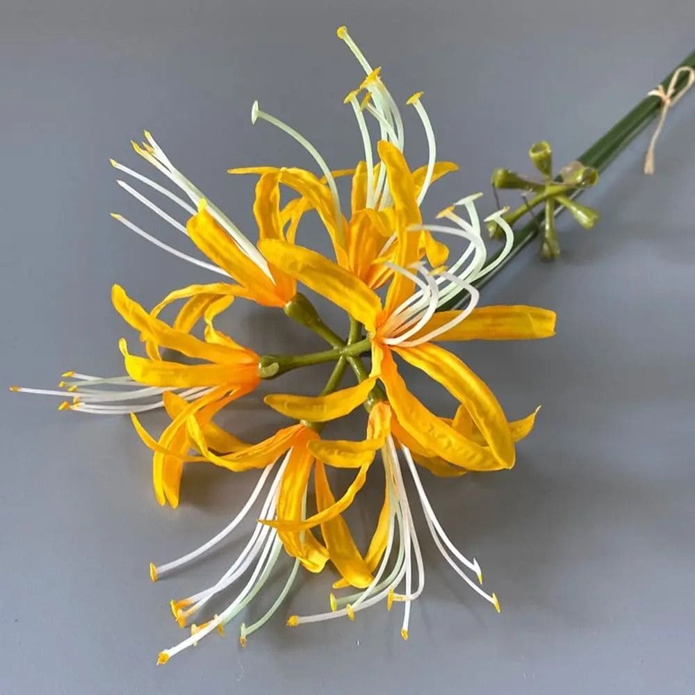 Lycoris Fleur Artificielle Jaune foncé