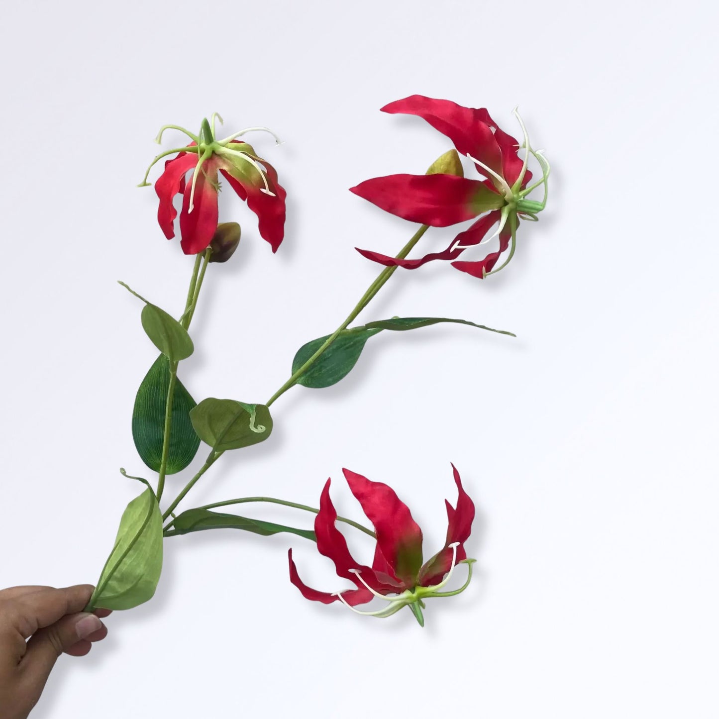 Lys de Flamme Gloriosa Artificiel Rouge