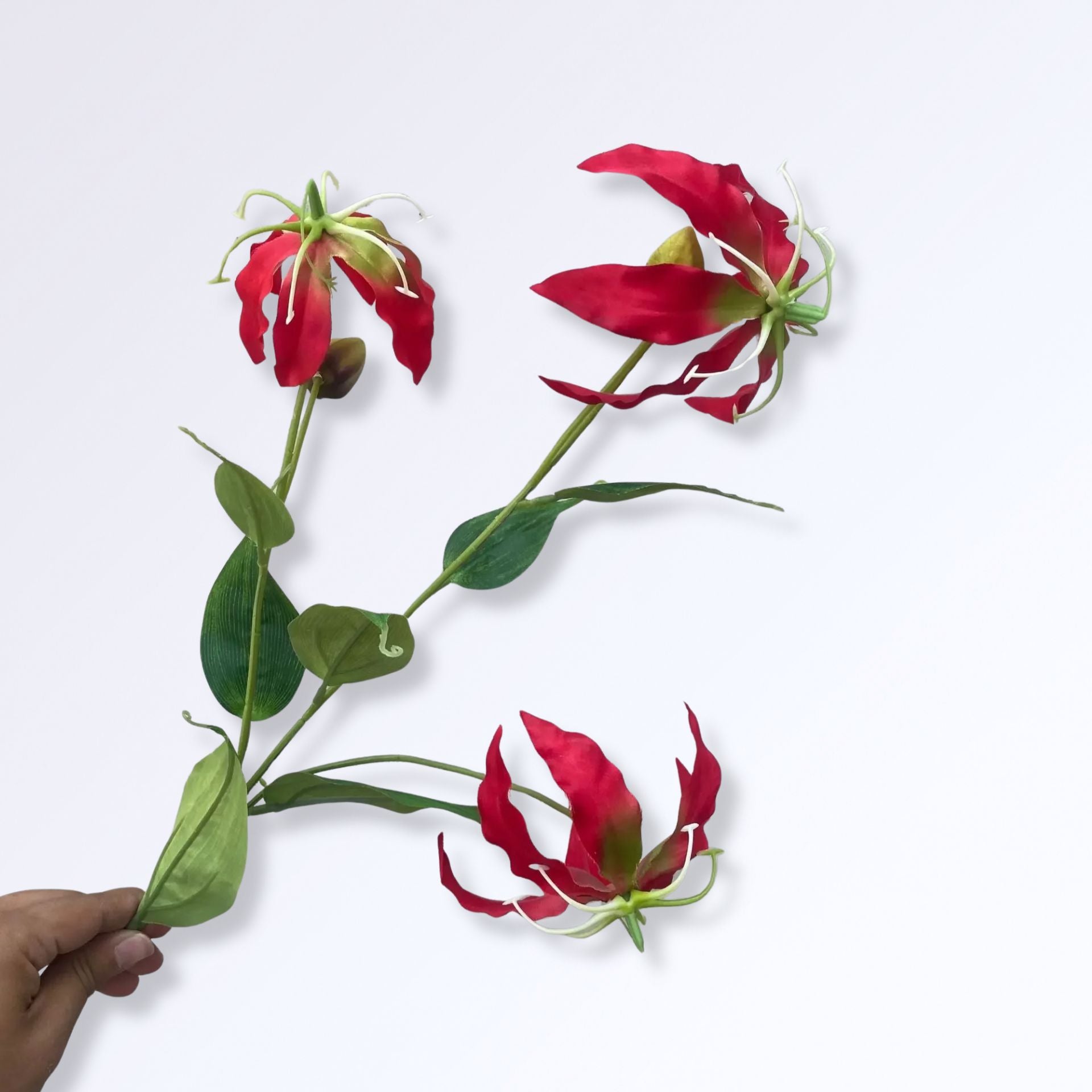 Lys de Flamme Gloriosa Artificiel Rouge