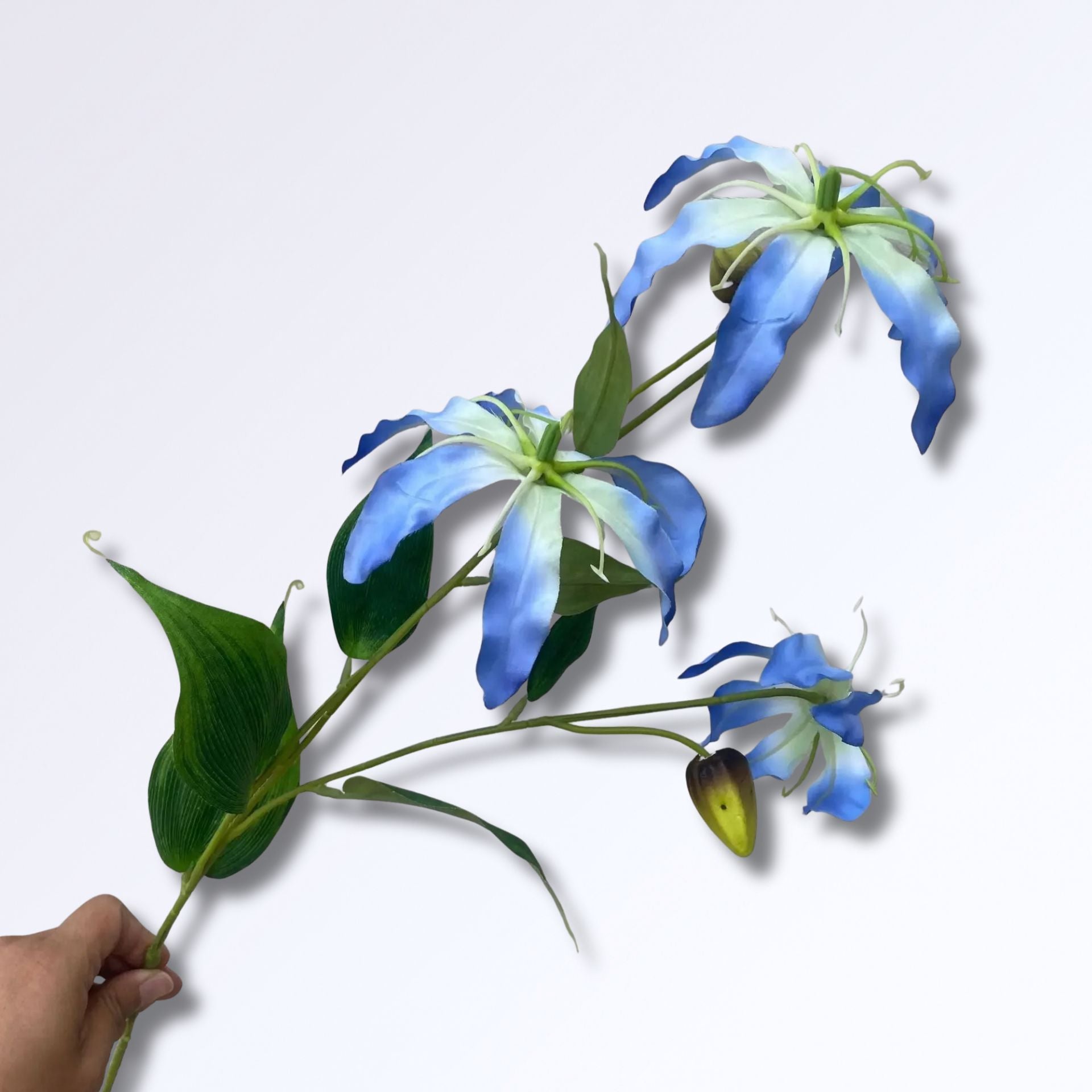 Lys de Flamme Gloriosa Artificiel Bleu