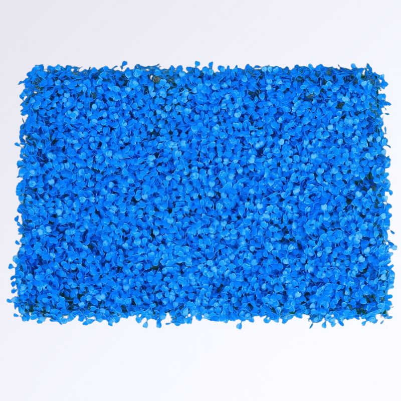 Mur de Buis Artificiel Couleur Bleu