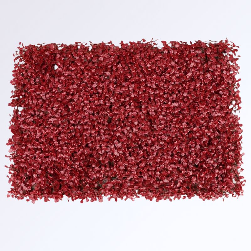 Mur de Buis Artificiel Couleur Rouge foncé