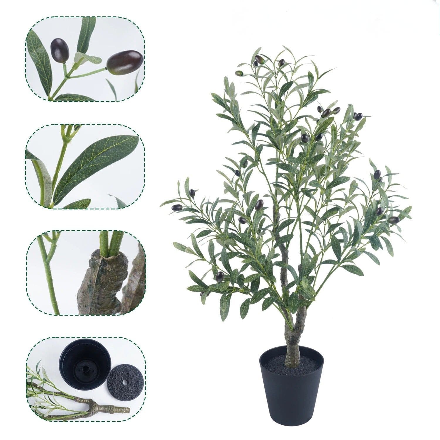 Olivier Artificiel en Pot 90 cm