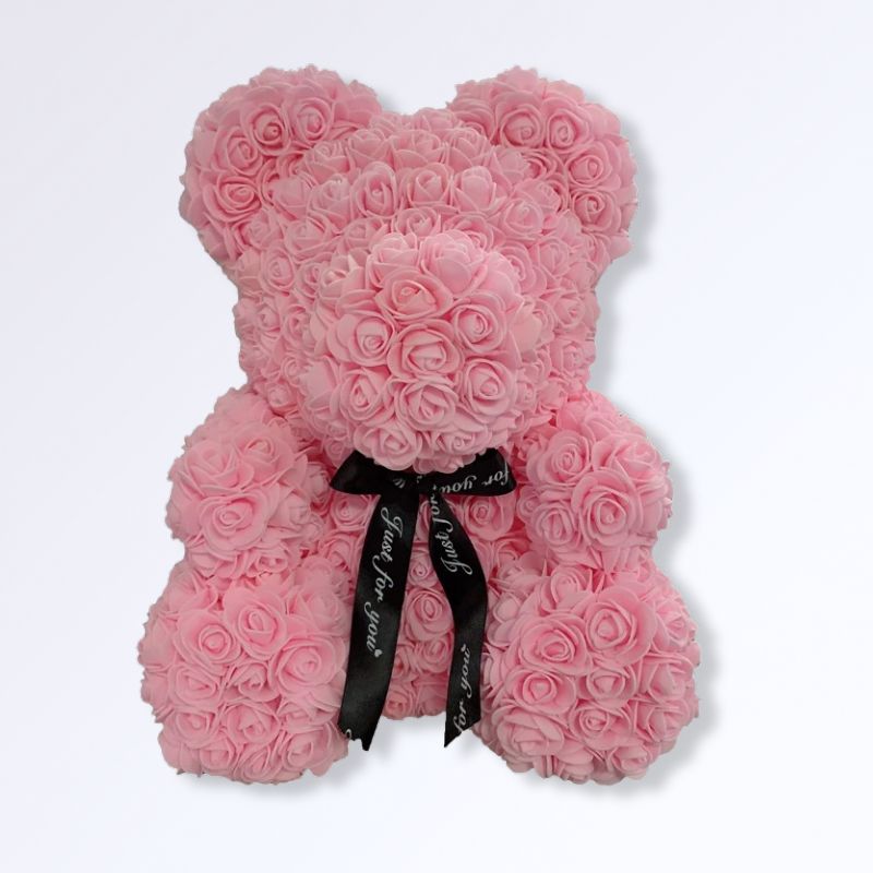 Ourson en Rose Éternelle 40 cm Rose clair