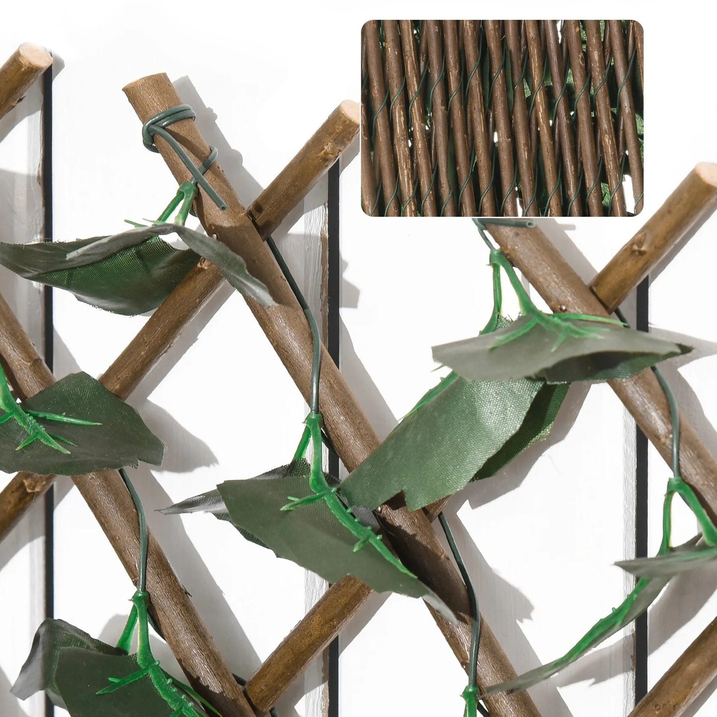 Palissade Végétale avec Feuilles Artificielles