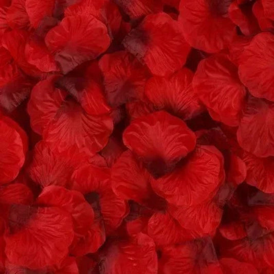 Pétales De Rose Artificielles Rouge foncé / 100 unités